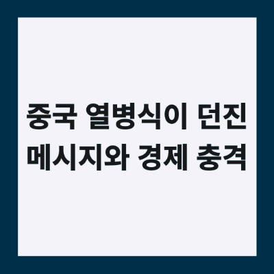 China military parade economic impact