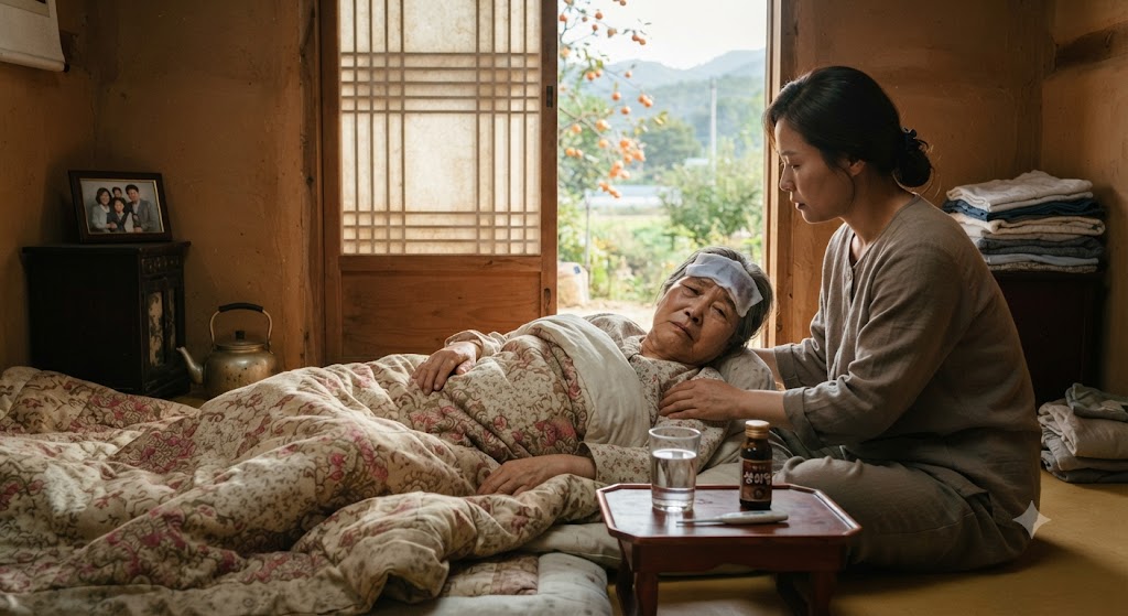 갑작스러운 질병으로 영농이 어려운 할머니가 영농도우미 지원을 받게 됨