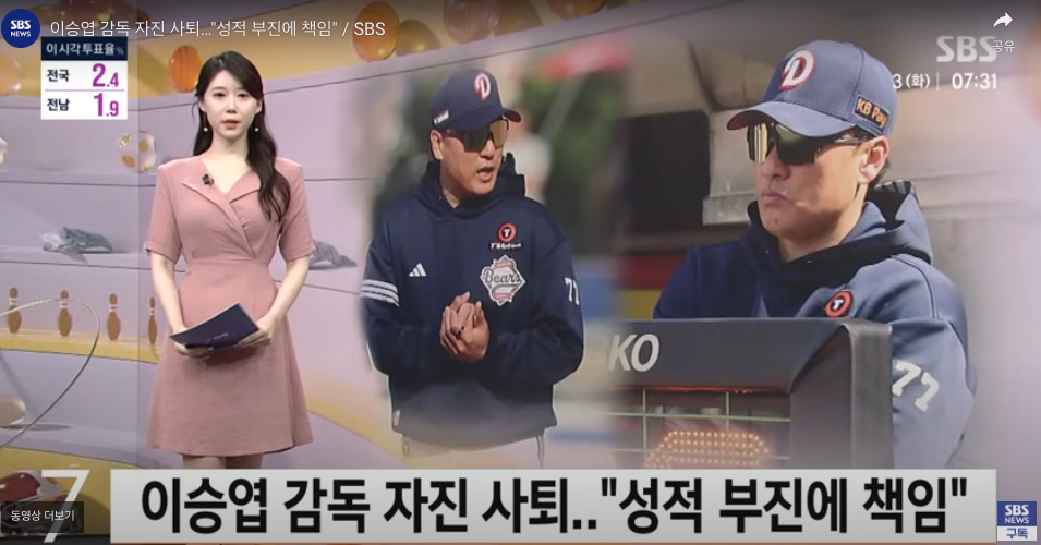 이승엽 감독 사퇴 관련 최신 소식