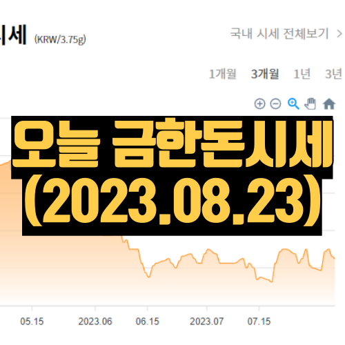 오늘 금한돈시세