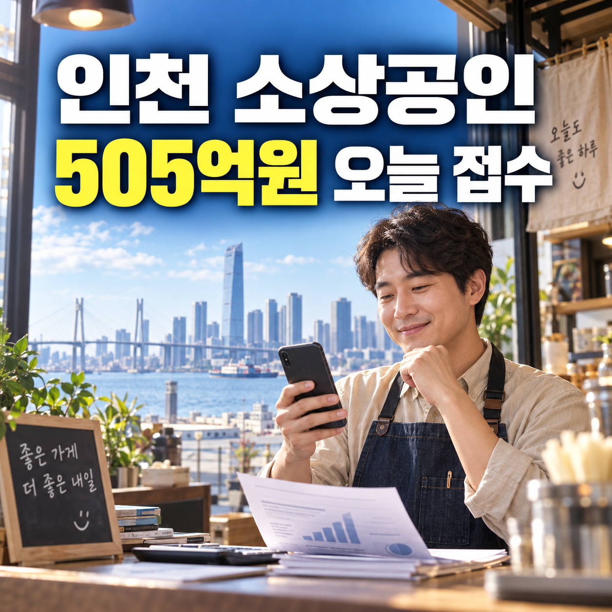 인천 소상공인 505억원 오늘 접수｜최대 5000만원&middot;보증드림 신청방법