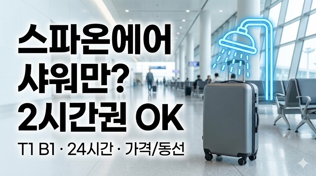 🚿 인천공항 스파온에어샤워만 가능할까? 2026년 최신 이용 가이드