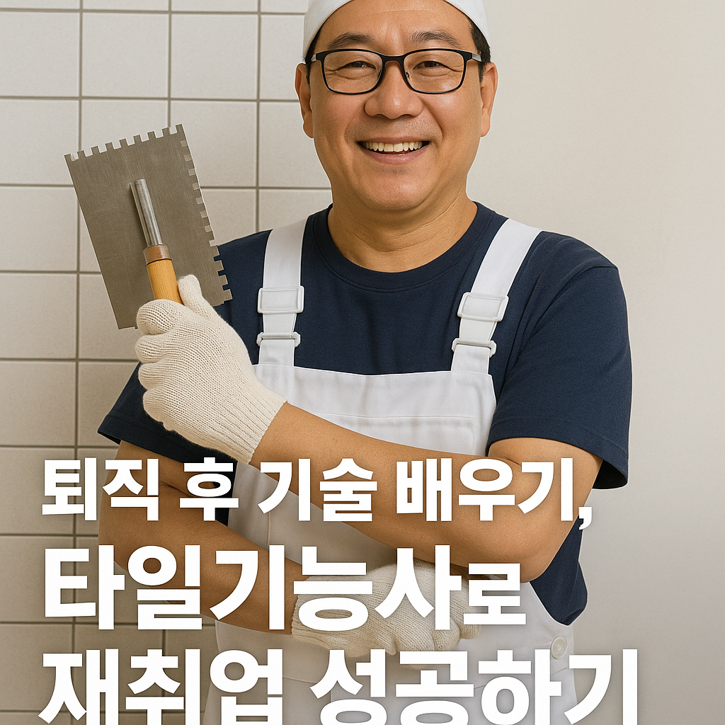퇴직 후 기술 배우기, 타일기능사로 재취업 성공하기