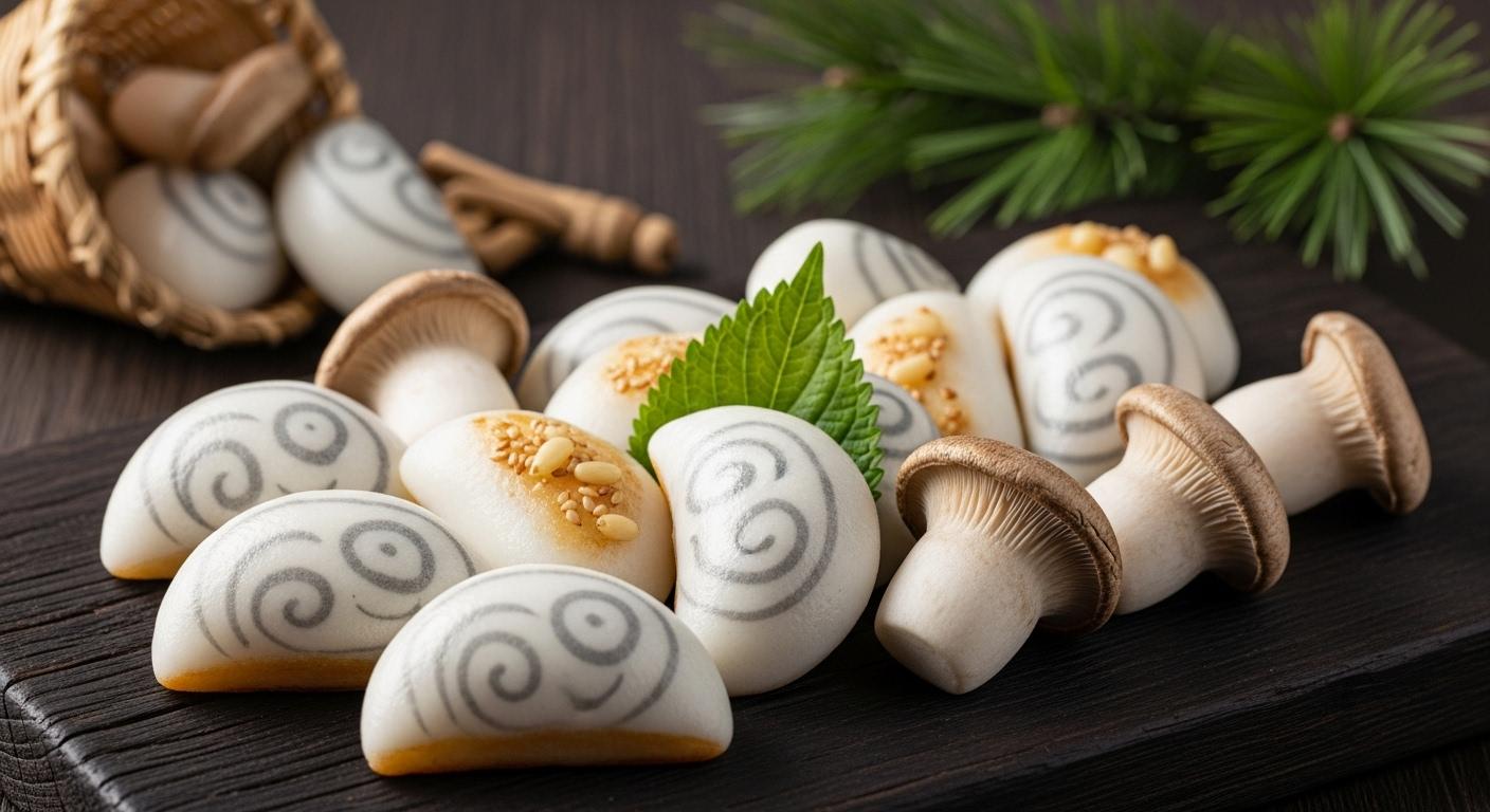 흰구름 송편버섯