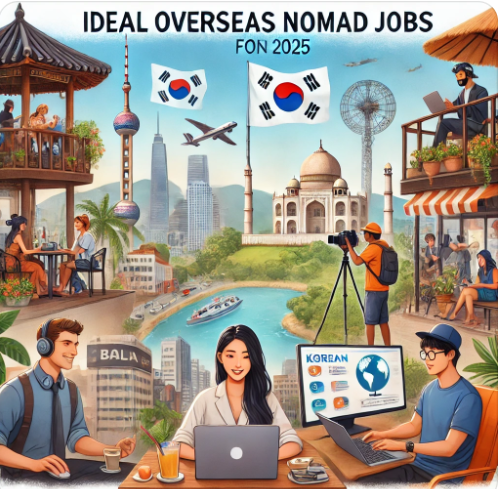 한국인에게 좋은 해외 디지털 노매드 직업 관련 그림