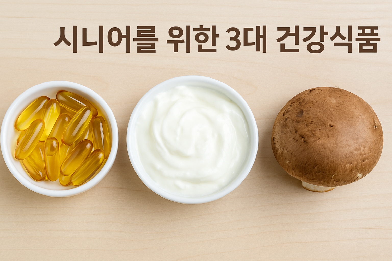 시니어를 위한 3대 건강식품, 매일 챙기고 계신가요?