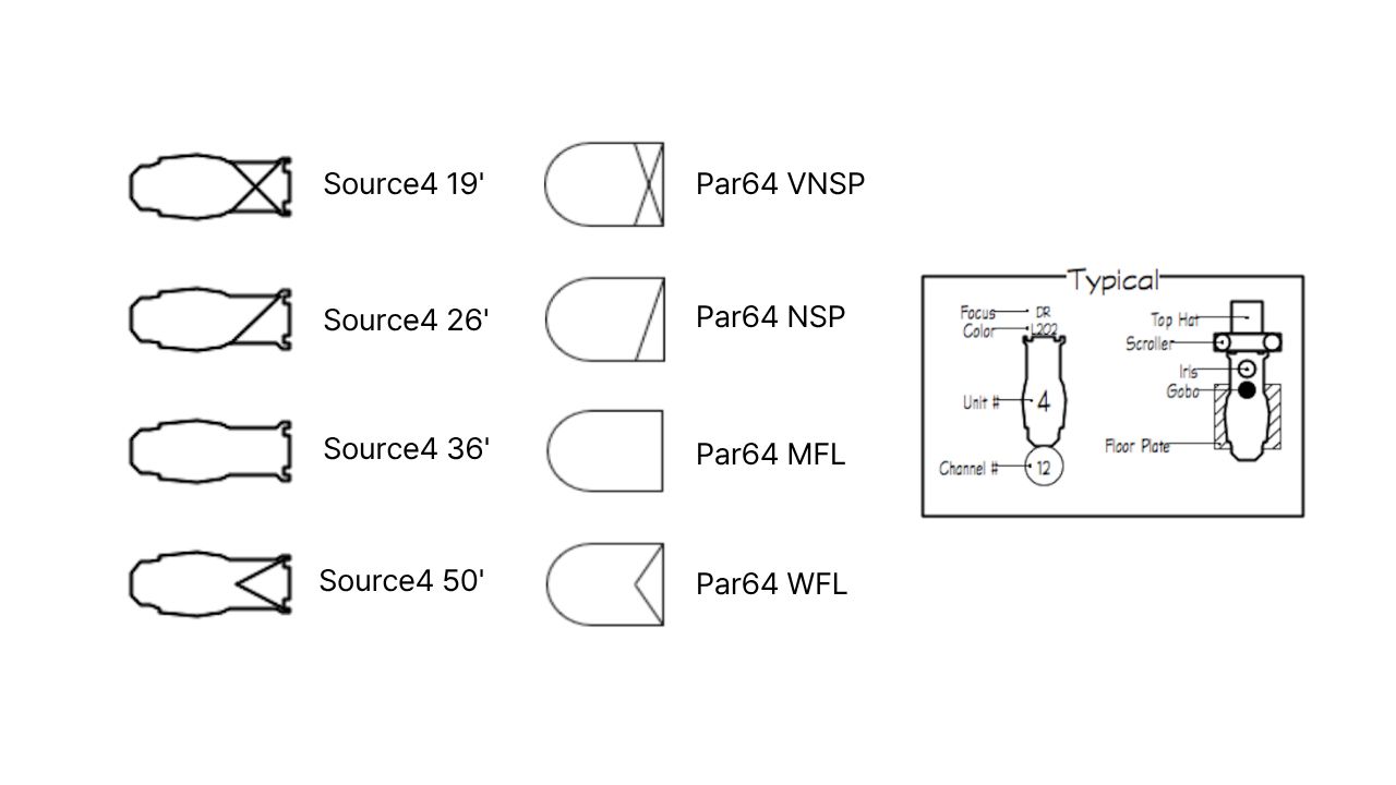 조명 심볼 설명