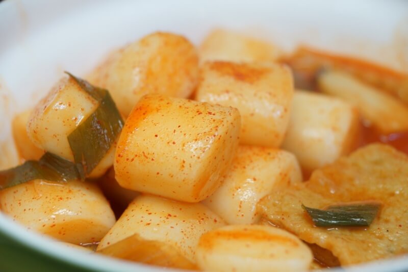 가래떡으로 만든 떡볶이 사진