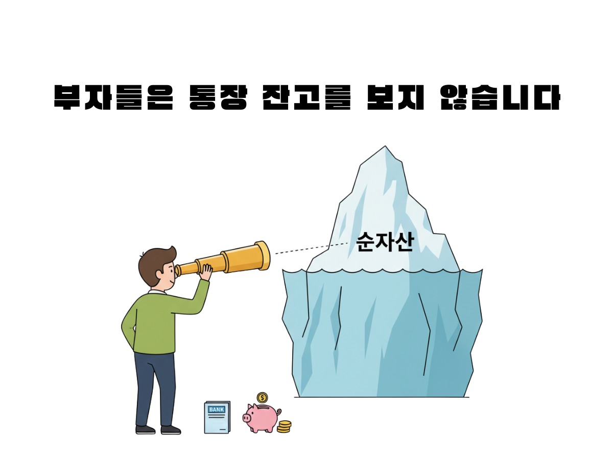 부자들은 통장 잔고를 보지 않습니다 (순자산 1억, 가장 빨리 만드는 법)