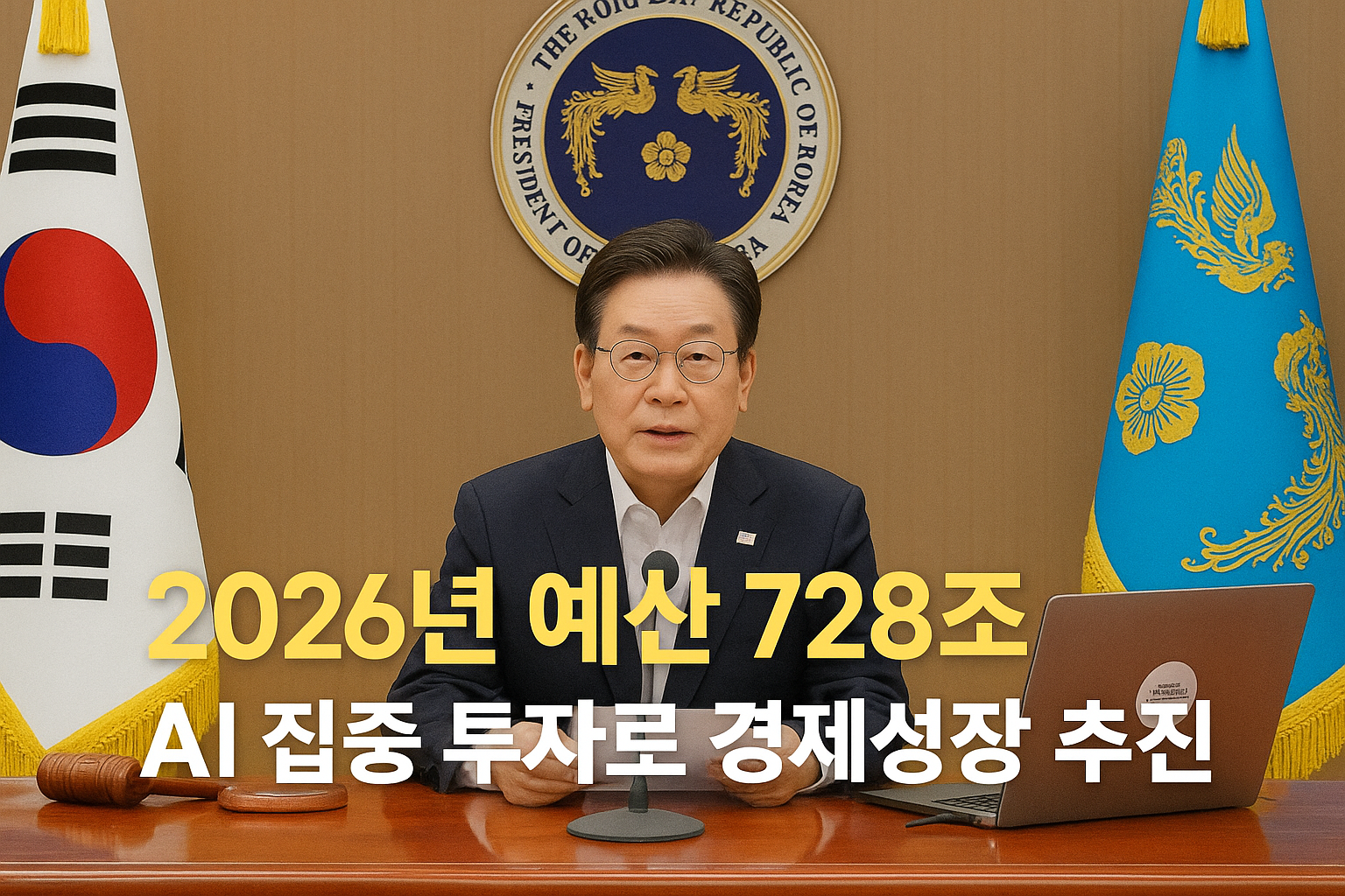 2026년 예산 728조 AI 집중 투자로 경제 성장 추진