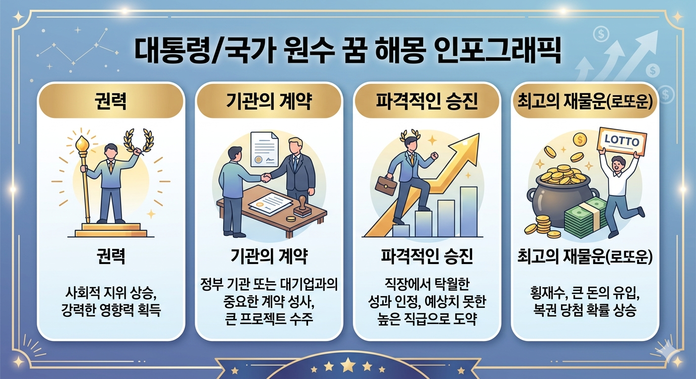 대통령이나 유명인사가 나오는 꿈 40가지!! 이 꿈꾸고 로또 삽니다.
