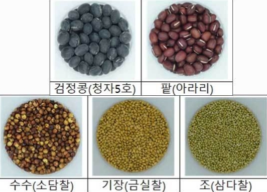 곡물 종류 기장-오곡