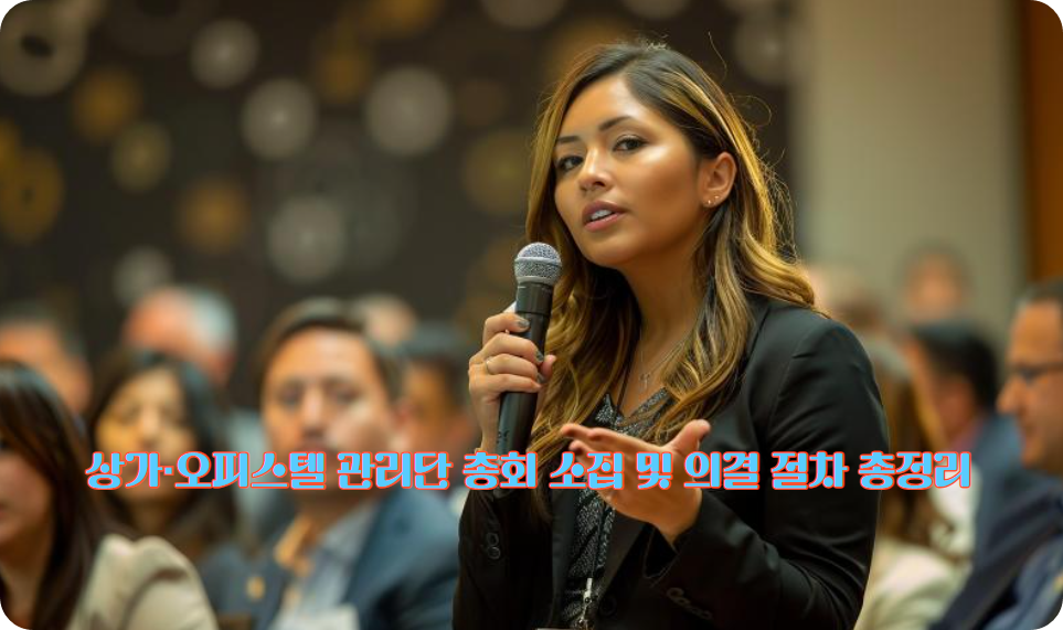 상가&middot;오피스텔 관리단 총회 소집 및 의결 절차 총정리