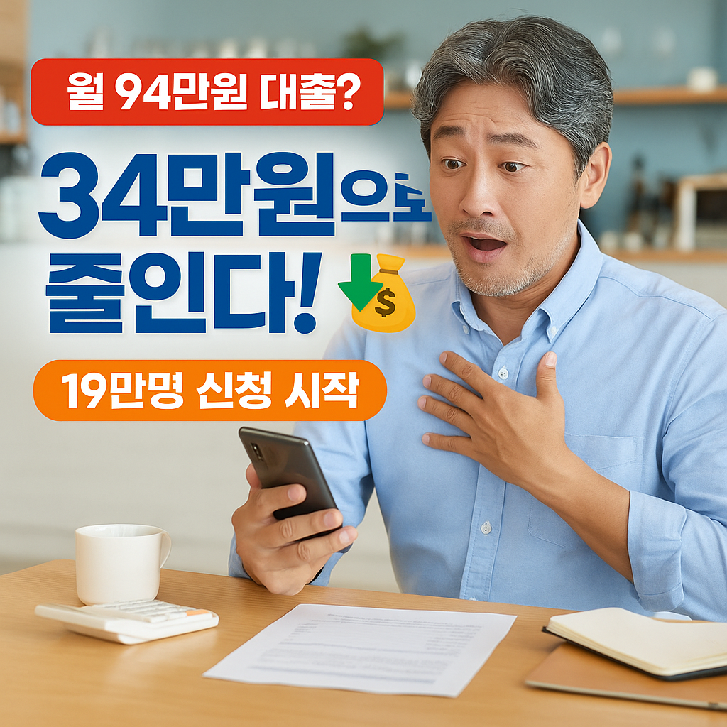 2025년 월 94만원&rarr;34만원! 소상공인 19만명 신청방법