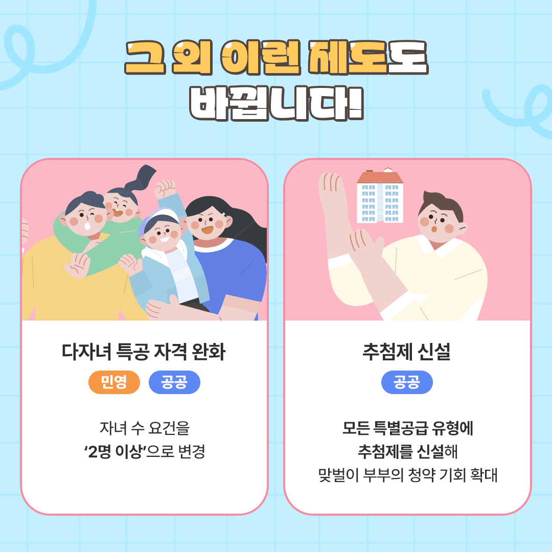 혼인 인센티브 및 자격 완화