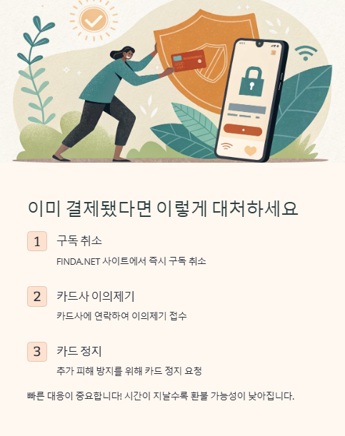 이미 결제 됐다면 이렇게 대처 하세요