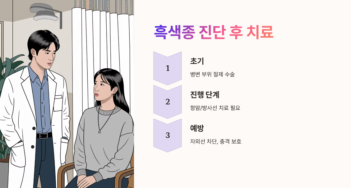 흑색종 진단 후 치료 예방