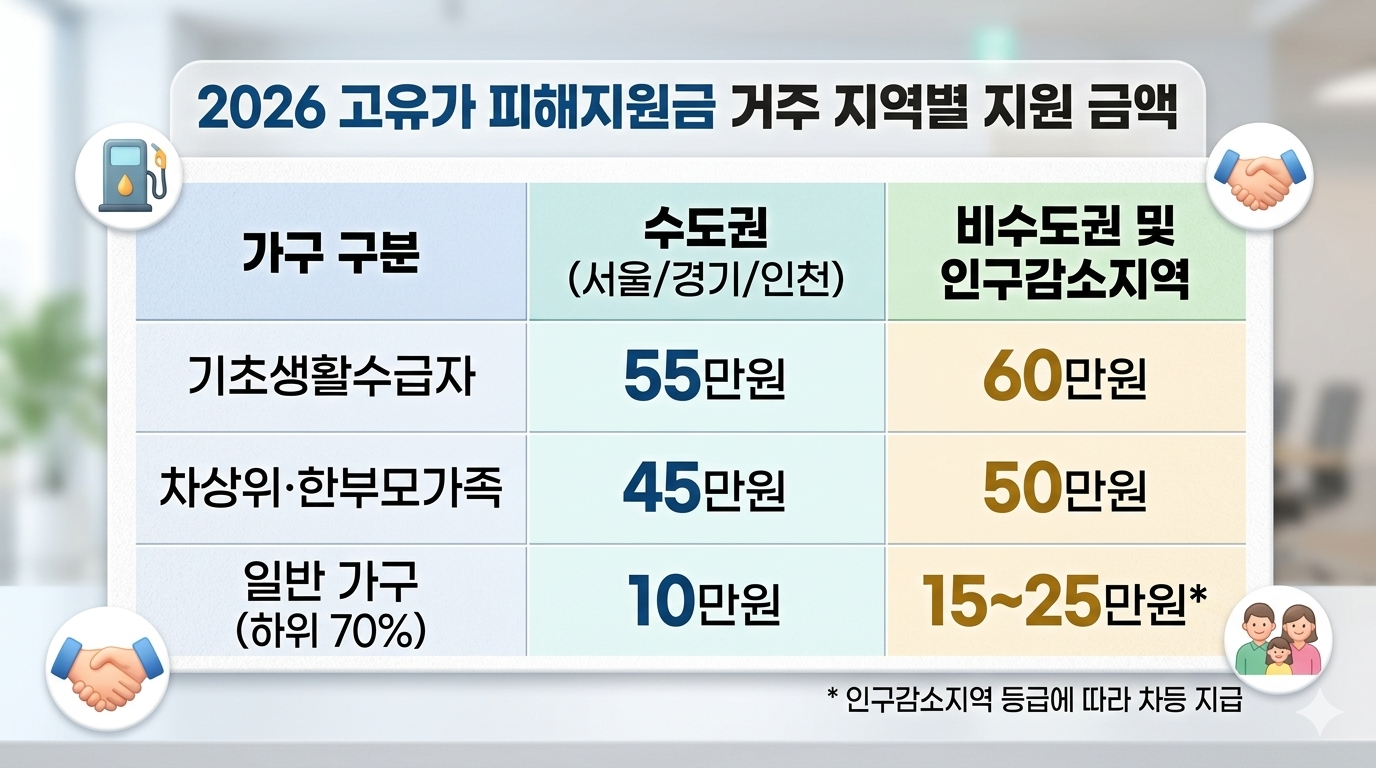 2026 고유가 피해지원 금액
