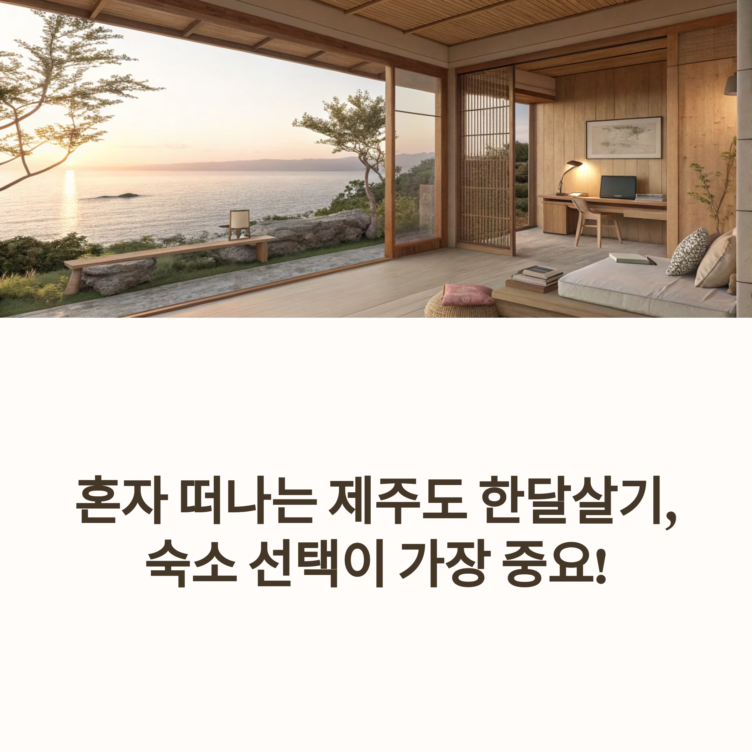 제주도 한달살기 숙소