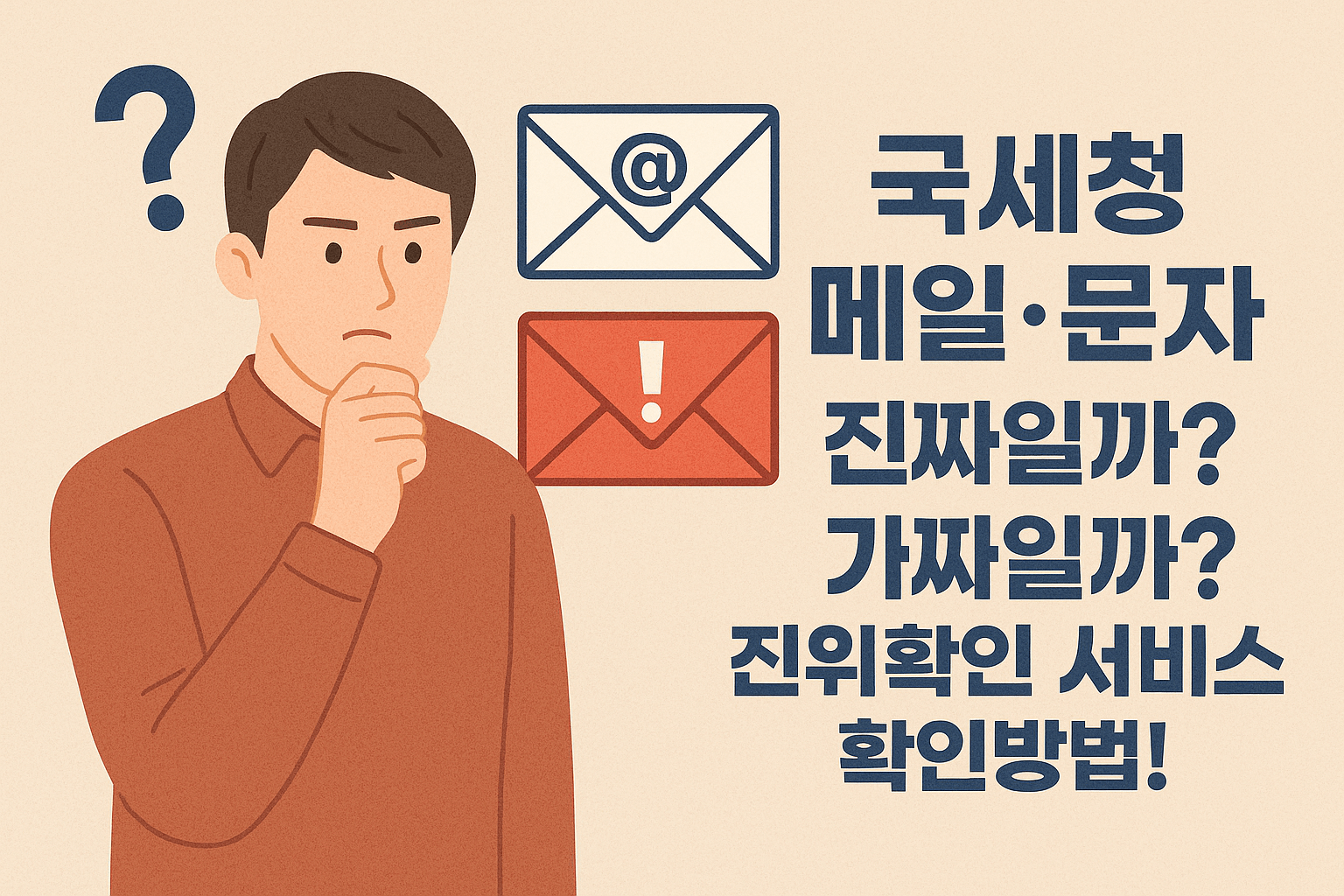 국세청 메일&middot;문자, 진위확인 서비스 시작