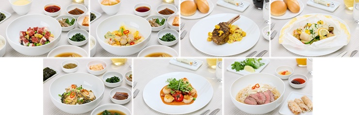 인천발 뉴욕행 일등석 기내식