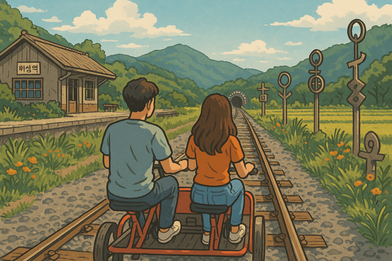 청도 레일바이크: 폐철도에서 만나는 색다른 감성