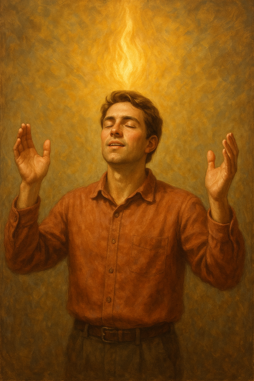 행 2:4 말씀을 따라 저도 성령이 충만한 삶을 살아가며&amp;#44; 성령의 능력을 따라 성령의 충만하심을 증거하며 하나님을 반영하는 삶을 살아가도록 제 삶을 하나님께 드리는 모습입니다.