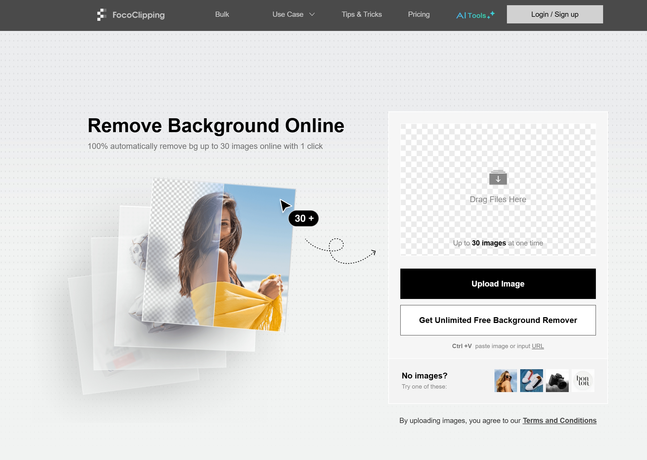 Background Removal Site TOP 3: fococlipping