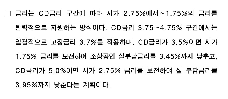 안심금리자금 금리