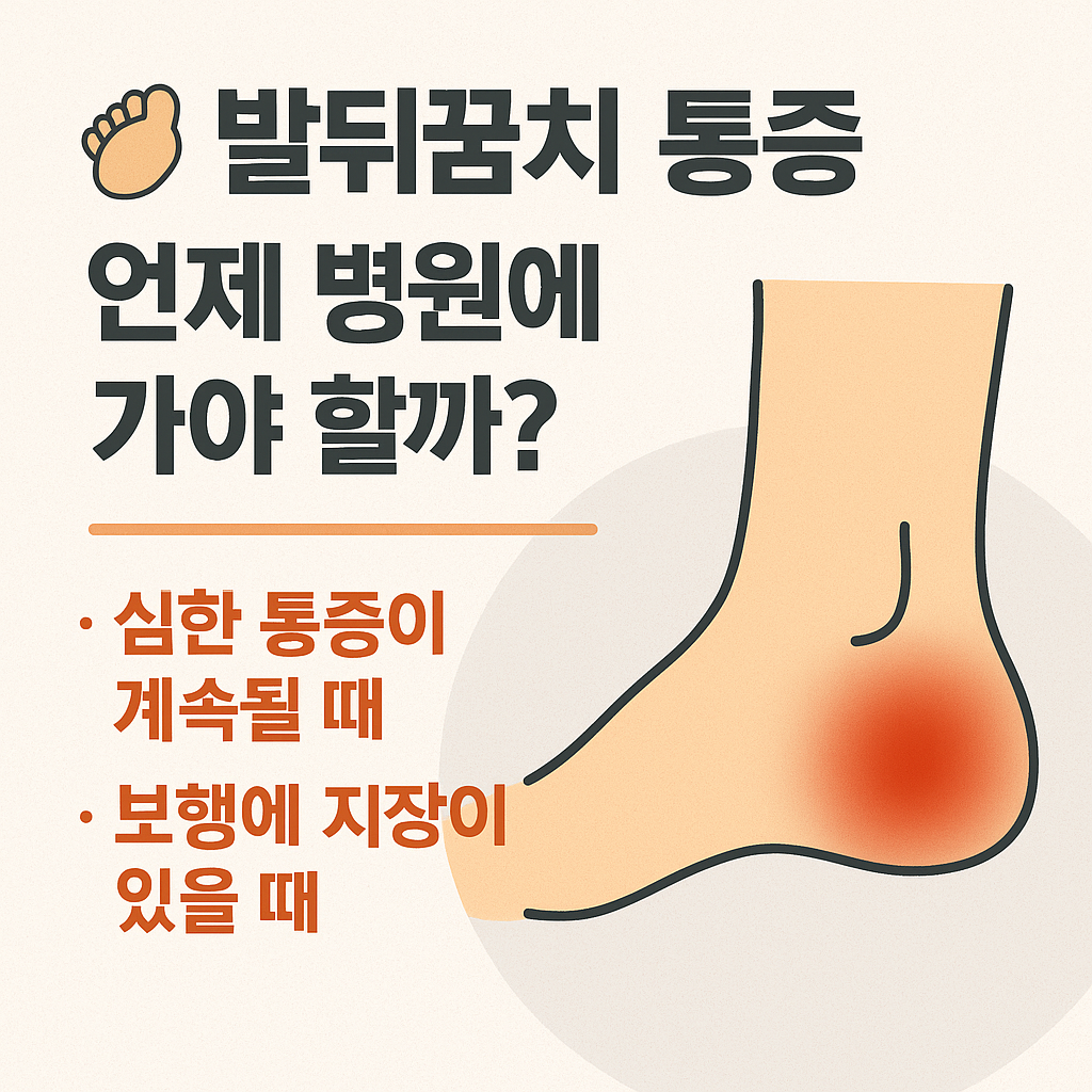 발뒤꿈치 통증 증상