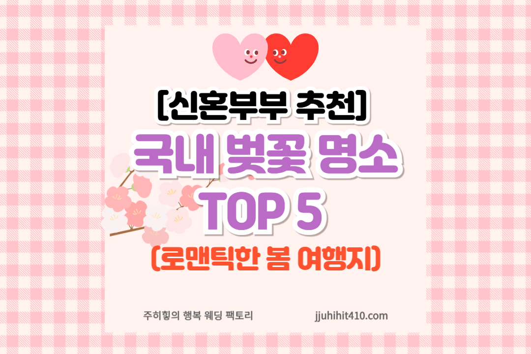국내 벚꽃 명소 TOP 5&nbsp;_썸네일