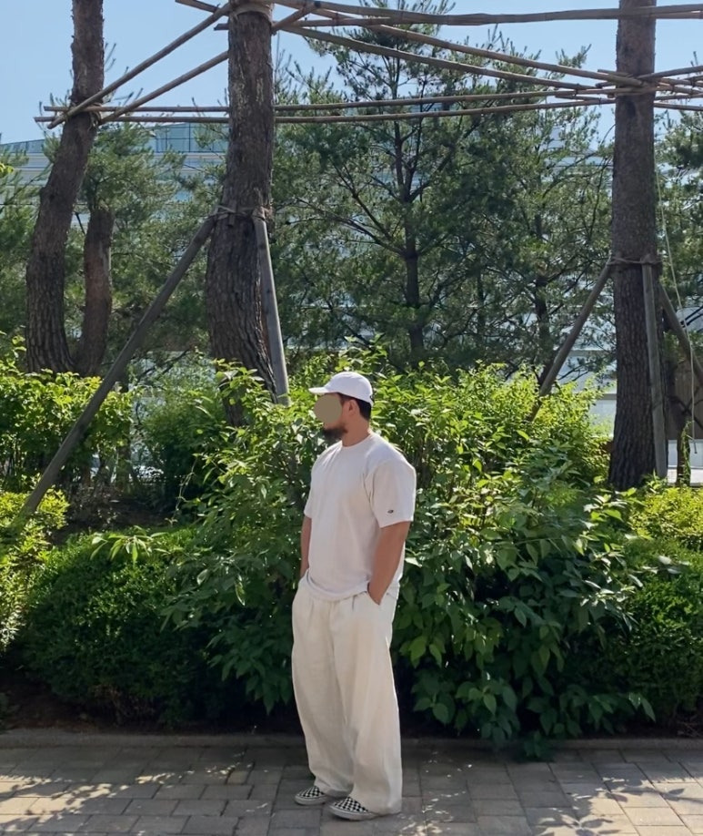 데일리룩(2025. 6. 23.)빈티지 구제 마블(marvel) 볼캡 모자 캠프캡, 어커버 오버핏 오버사이즈 티셔츠 반팔, 무신사스탠다드 무신사 데님와이드 벌룬팬츠, 반스 체커보드