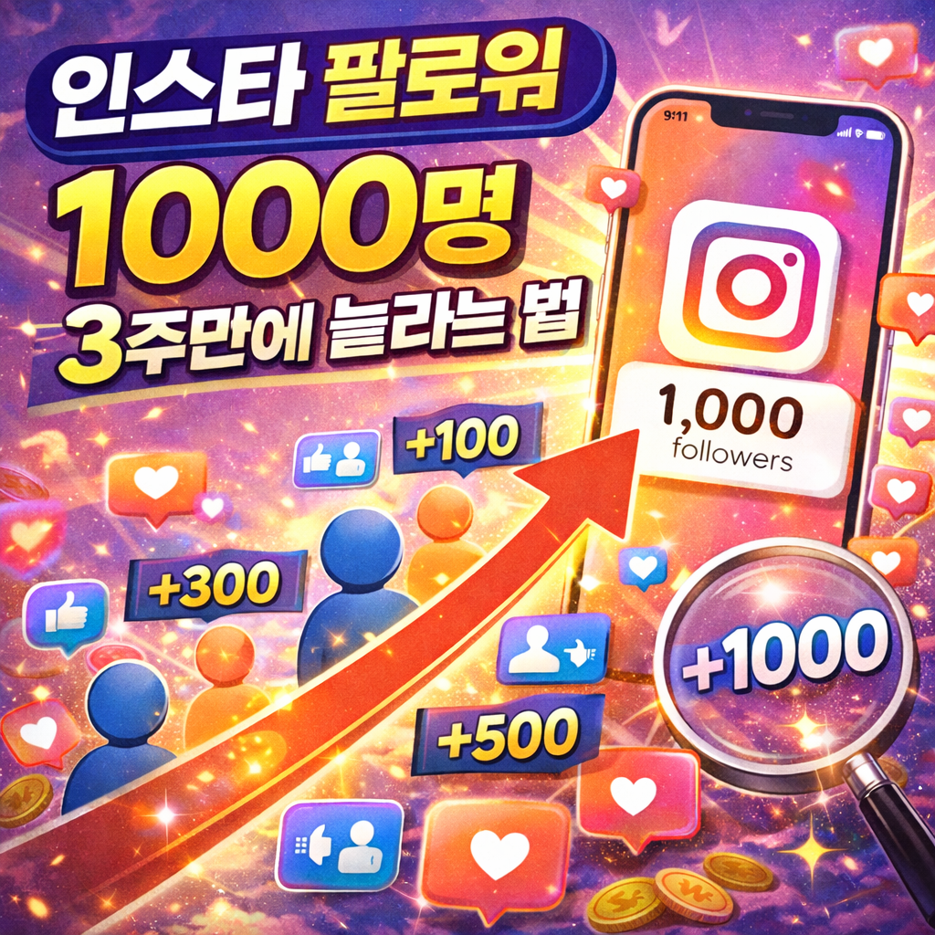 인스타 팔로워 늘리는 방법 확인하러 가기