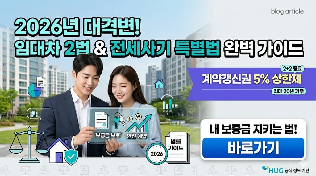 2026년 대한민국 임대차 2법 및 전세사기 특별법 상세 가이드 인포그래픽