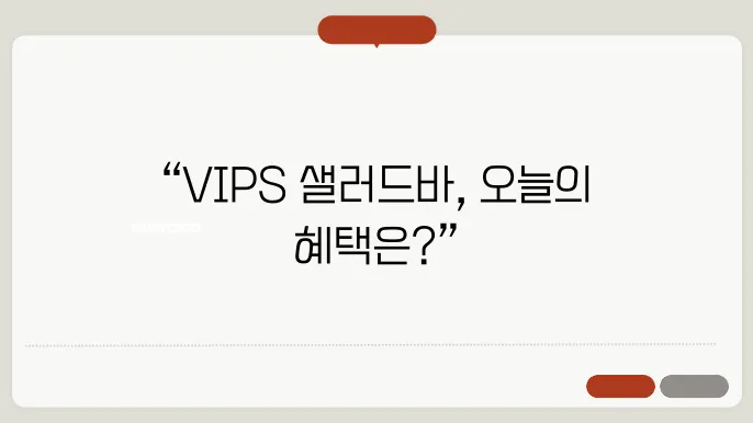 VIPS 고객 경험