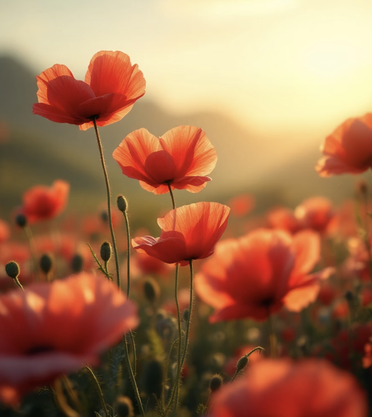 가장 강렬한 위로&amp;#44; 붉은색 양귀비