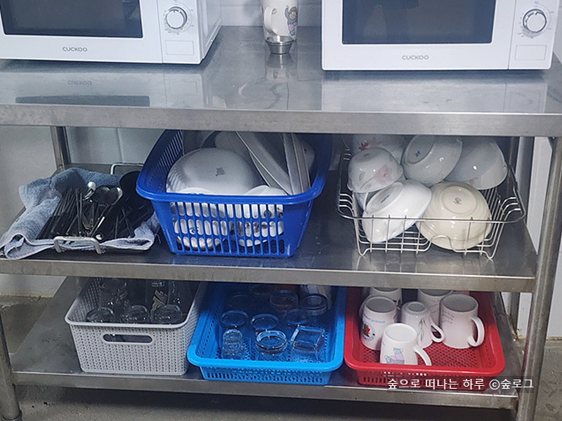 태양숲글램핑 식기