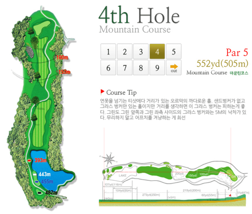 그린필드 컨트리클럽 마운틴코스 4