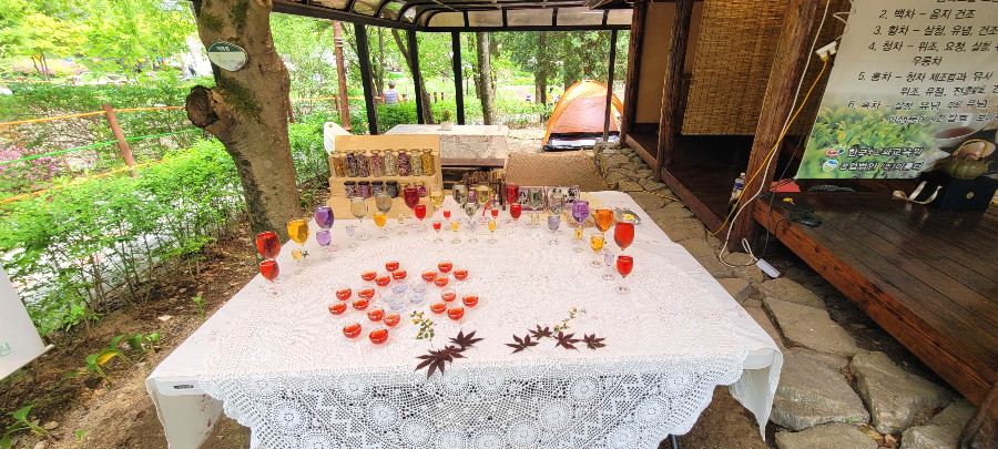 꽃나물 카페 꽃차