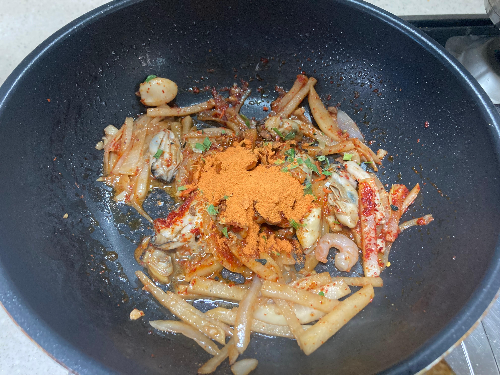 초간단 굴짬뽕라면 레시피 해장라면