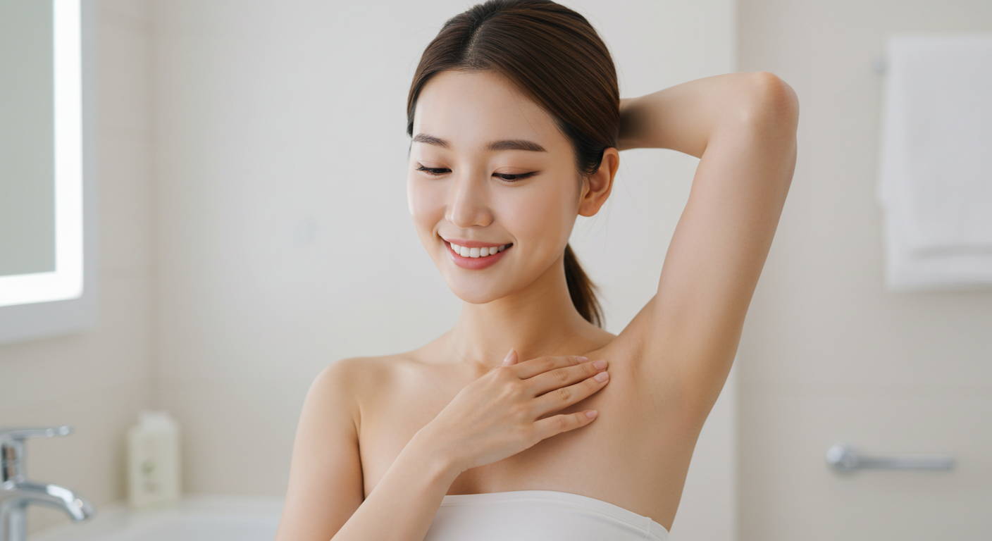 겨드랑이착색, 셀프왁싱