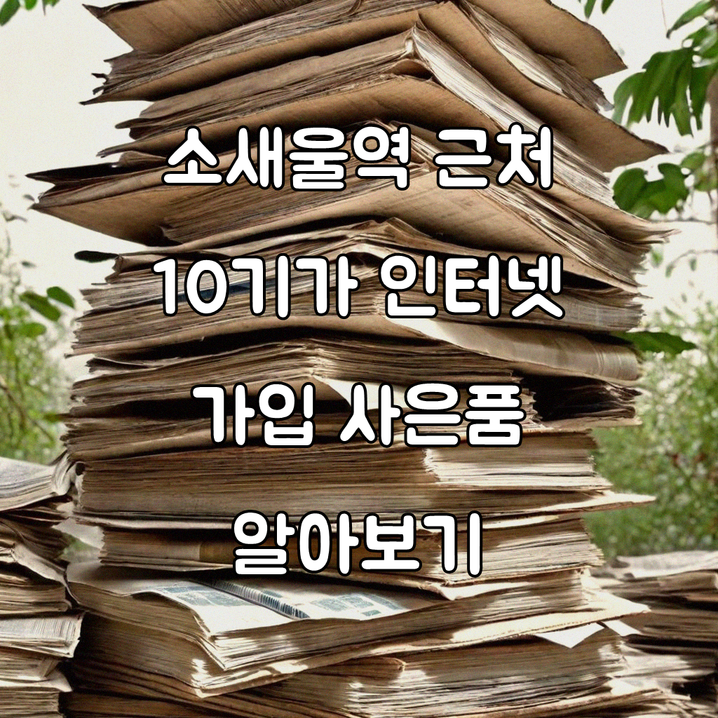 소새울역 주변 10기가 인터넷 사은품 어디서 가장 많이 받나요