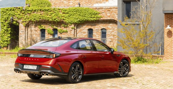 메기 없애고 일자눈썹 된 쏘나타