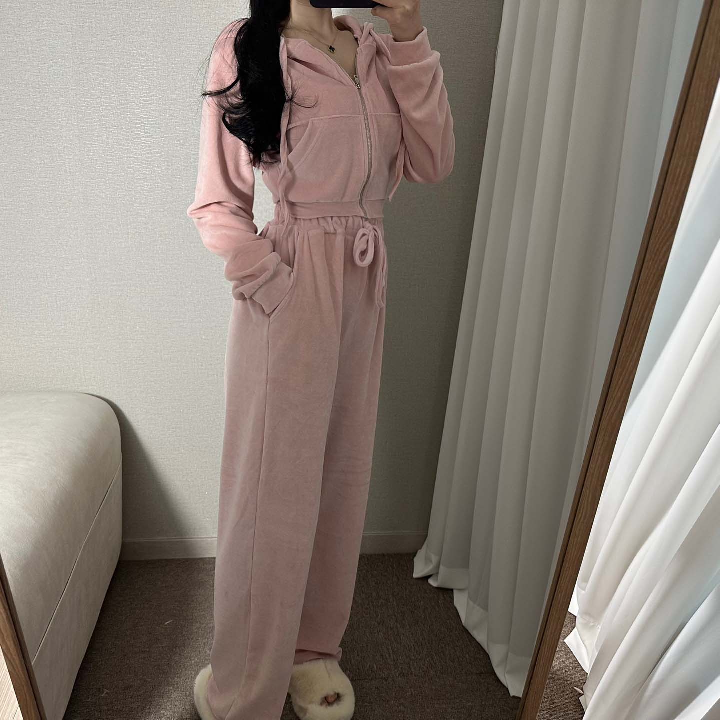 벨루아 벨벳 트레이닝 셋업 세트(4color)