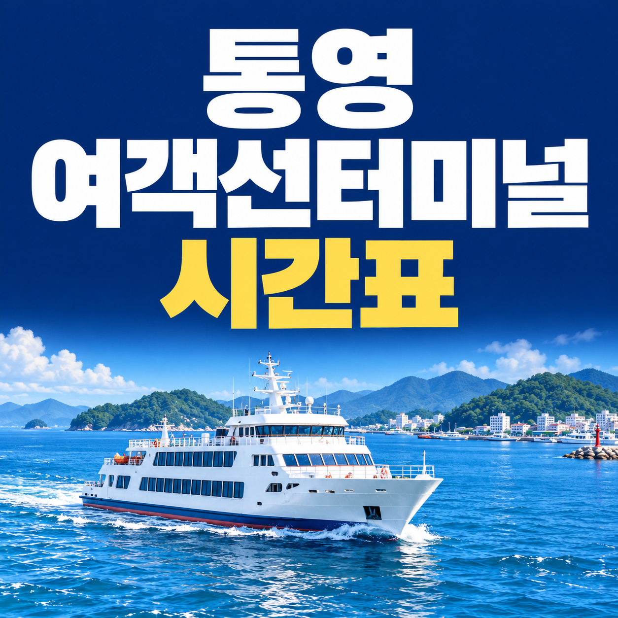 통영 여객선 예약방법｜온라인 예매&middot;신분증&middot;승선 준비물 정리