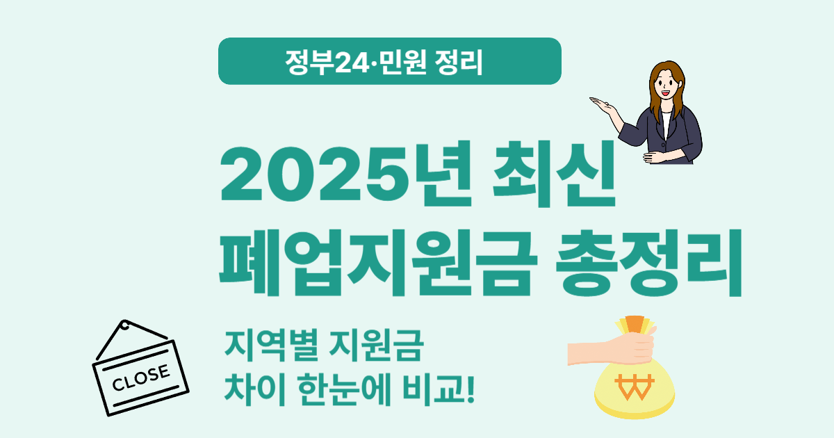 지역별 폐업지원금 차이 분석: 폐업 소상공인 지원금, 지역 격차, 정부 정책