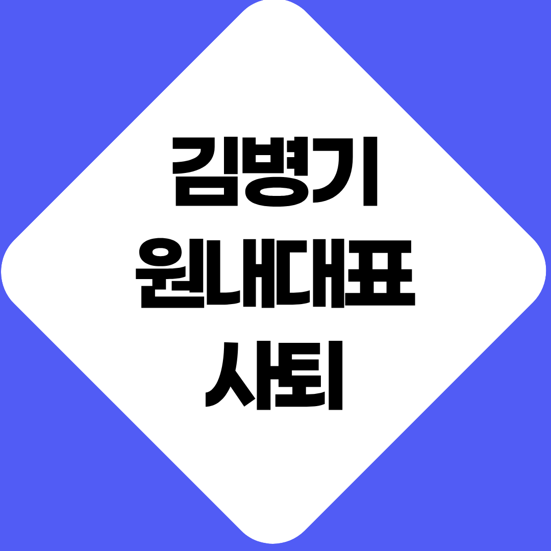 김병기원내대표사퇴