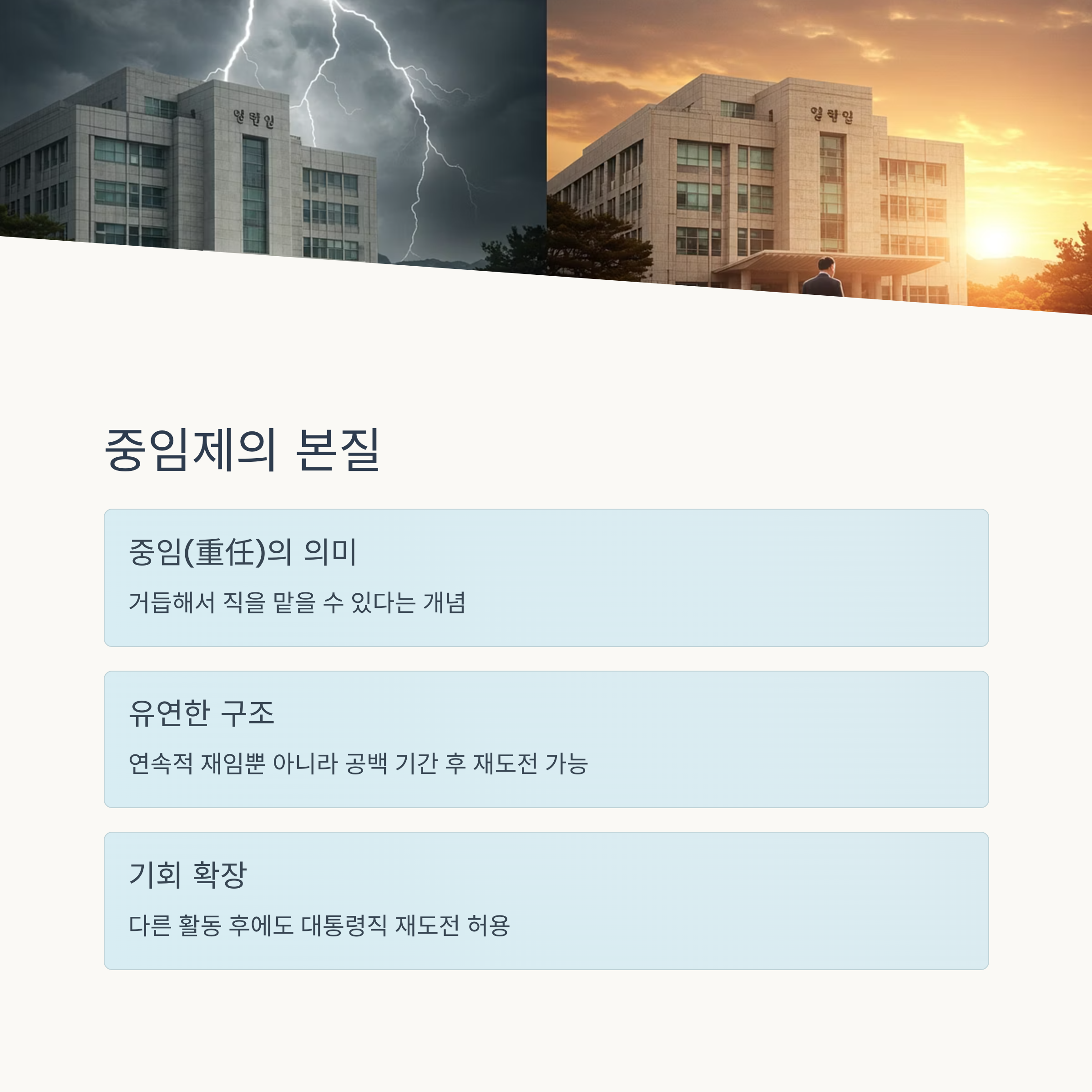 중임제의 의미와 구조