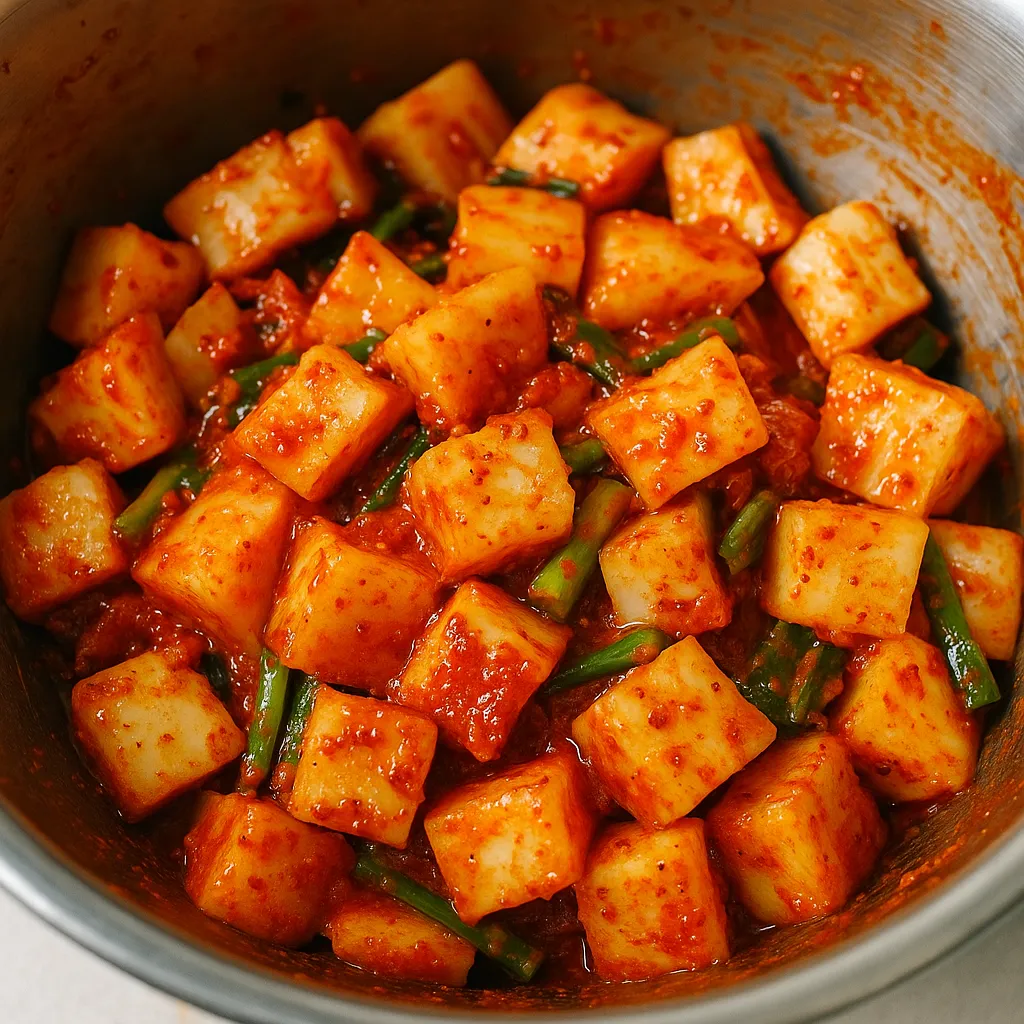 겨울 석박지 무김치 담그기법 레시피 이미지