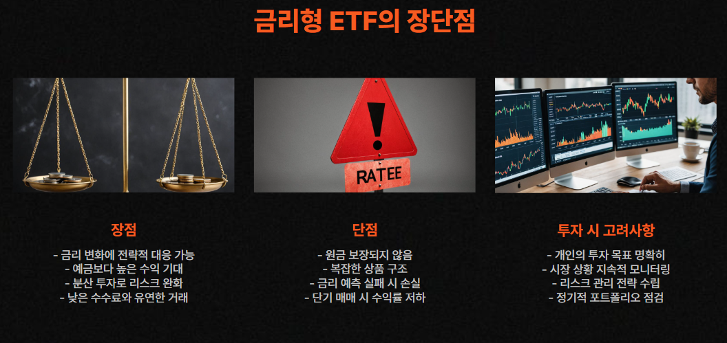 금리형 ETF의 장점과 단점